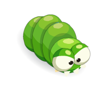 Larve Verte Solitaire